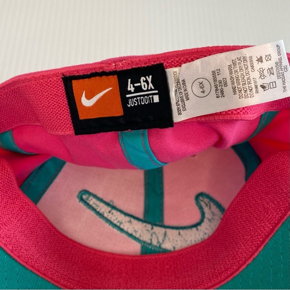 NIKE Pink Cap Hat. Toddler Size Swoosh Girl Child 4- 6x - Picture 5 of 6